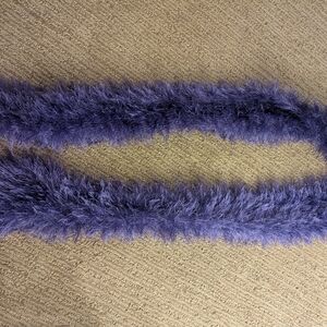 Purple Fuzzy Scarf